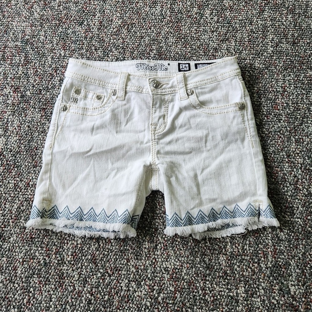 Miss Me White Shorts